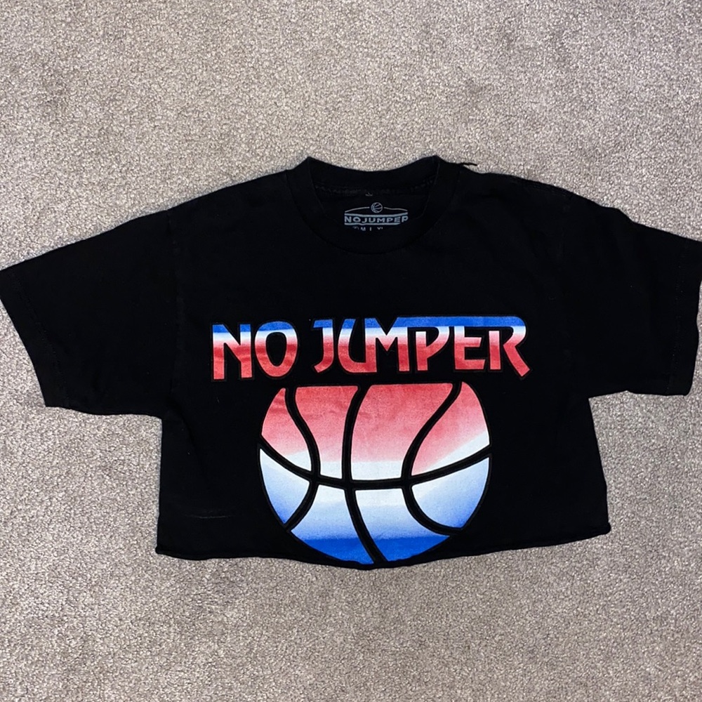 limited edition no jumper crop t-shirt